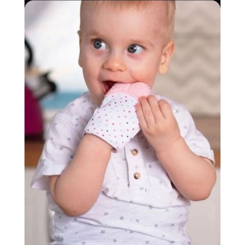 Прорезыватель для зубов Рукавичка. СВЕТЛО-РОЗОВЫЙ