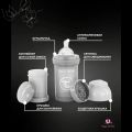 Бутылочка для новорожденных Twistshake, 180 мл, от 0 мес., с антиколиковым клапаном, cерая